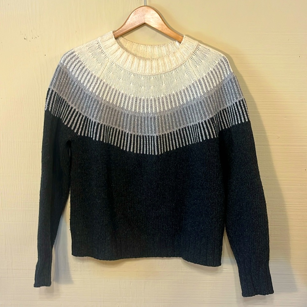 Everlane The Merino Ski Sweater - Size S - Heather Charcoal